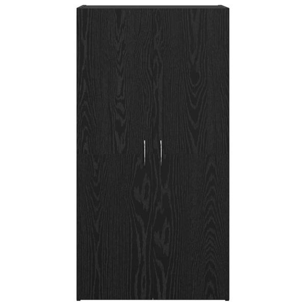 Büroschrank Schwarze Eiche 60 x 32 x 115 cm Holzwerkstoff