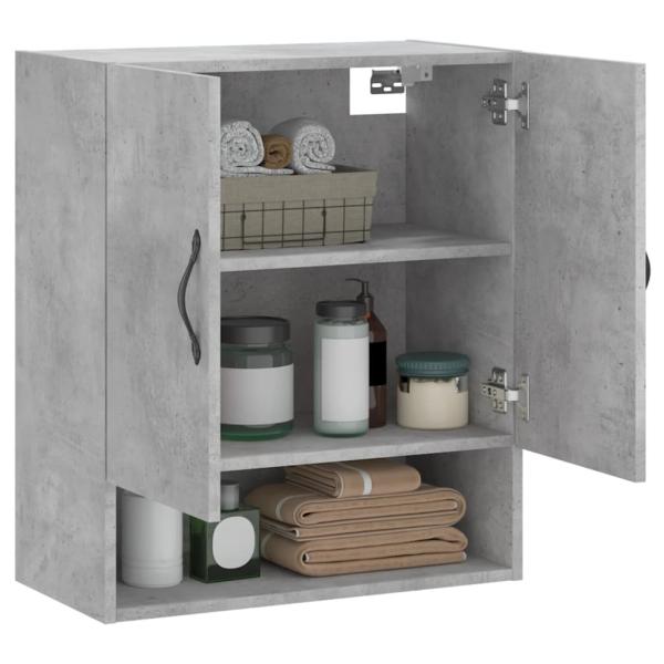 Wandschrank Betongrau 60x31x70 cm Holzwerkstoff