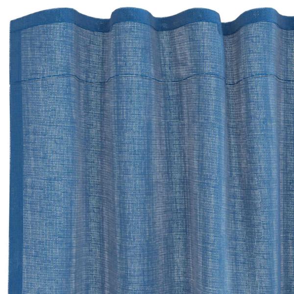 Voile Vorhänge mit Stangentaschen 2 Stk. Königsblau