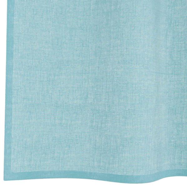 Voile Vorhänge mit Stangentaschen 2 Stk. Türkis