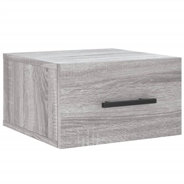 Wand-Nachttisch Grau Sonoma 35x35x20 cm