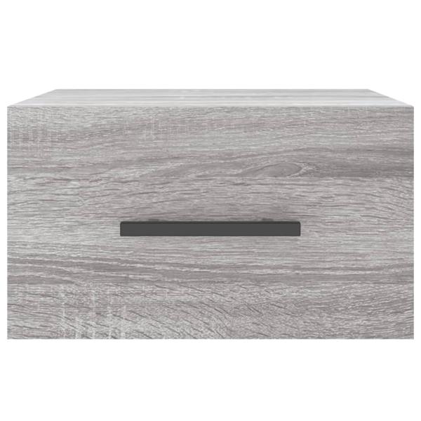 Wand-Nachttisch Grau Sonoma 35x35x20 cm