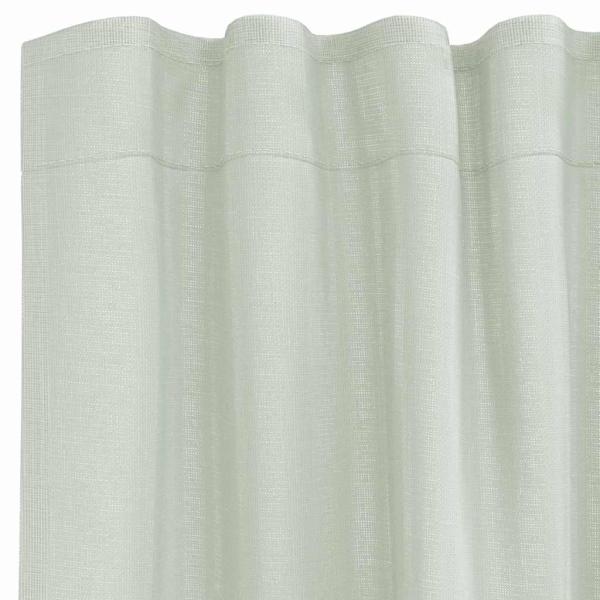 Voile Vorhänge mit Stangentaschen 2 Stk. Hellgrau