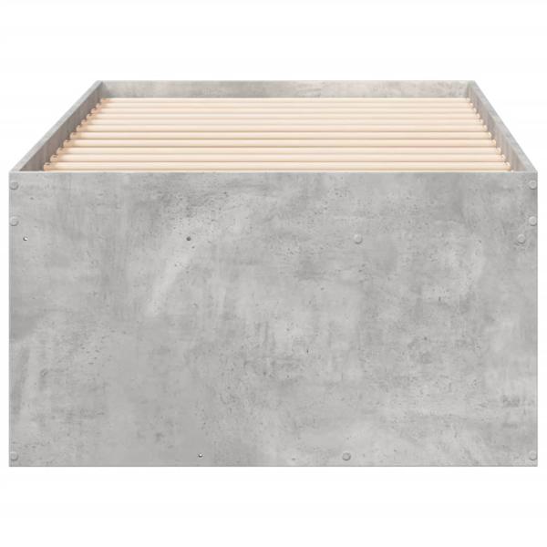 Tagesbett mit Schubladen ohne Matratze Betongrau 90x190 cm