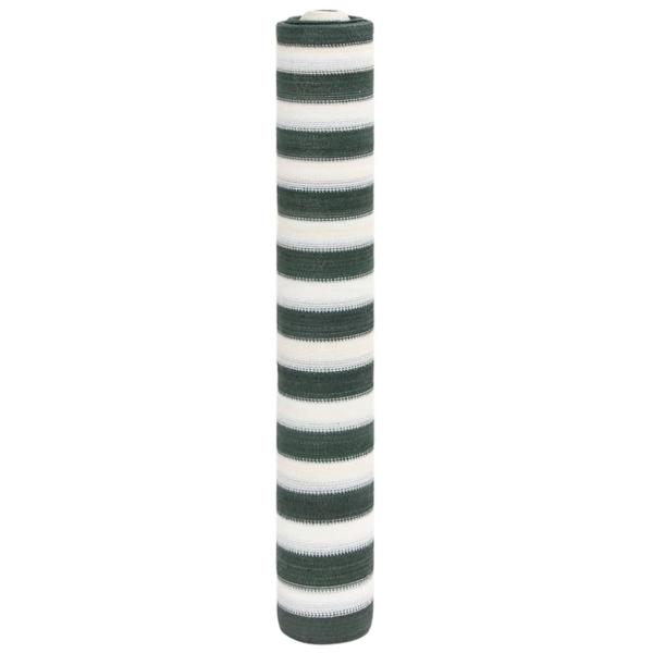 ARDEBO.de - Zaunblende Grün und Weiß 1,2x10 m HDPE 75 g/m²