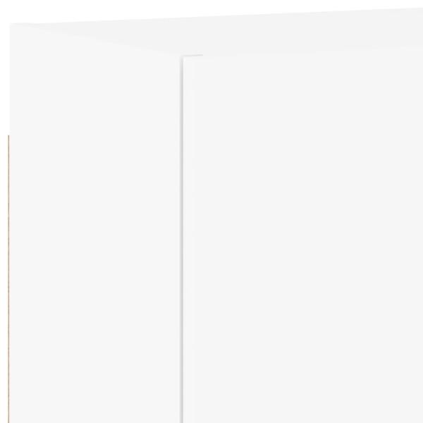 4-tlg. Wohnwand Weiß Holzwerkstoff