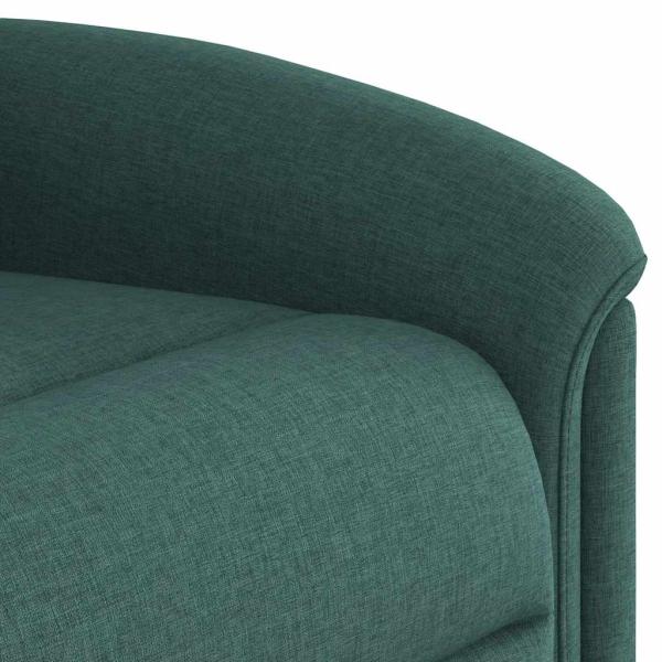 Relaxsessel mit Aufstehhilfe Dunkelgrün Stoff