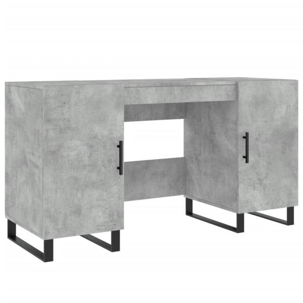 Schreibtisch Betongrau 140x50x75 cm Holzwerkstoff
