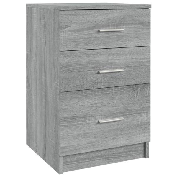 Nachttisch Grau Sonoma 40x40x63 cm Holzwerkstoff