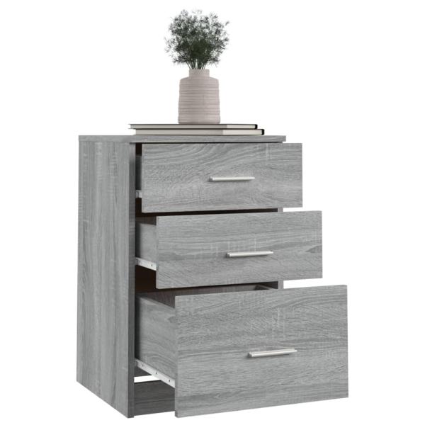 Nachttisch Grau Sonoma 40x40x63 cm Holzwerkstoff