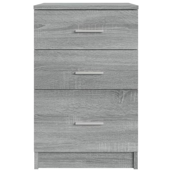 Nachttisch Grau Sonoma 40x40x63 cm Holzwerkstoff