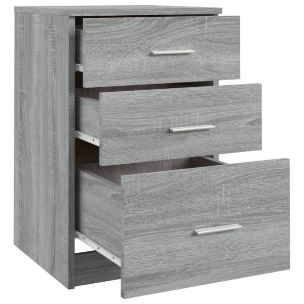 Nachttisch Grau Sonoma 40x40x63 cm Holzwerkstoff