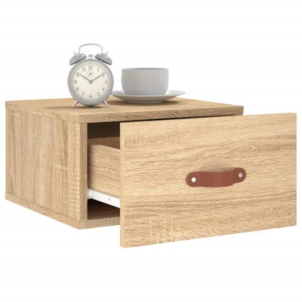 Wand-Nachttisch Sonoma-Eiche 35x35x20 cm