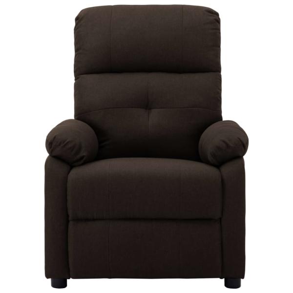 Relaxsessel Dunkelbraun Stoff
