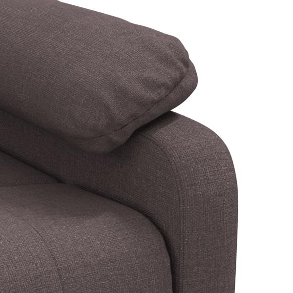 Relaxsessel Dunkelbraun Stoff