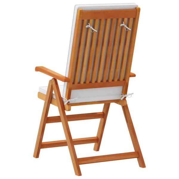 Garten-Liegestühle mit Kissen 4 Stk. Massivholz Teak