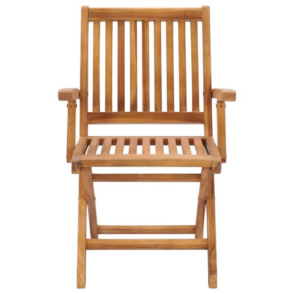 Klappbare Gartenstühle mit Kissen 6 Stk. Massivholz Teak
