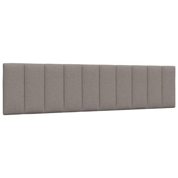 Bettgestell ohne Matratze "Hanko" Taupe 200x200 cm Stoff