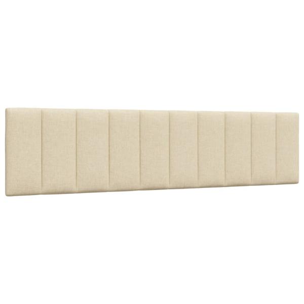 Bettgestell ohne Matratze "Hanko" Creme 200x200 cm Stoff