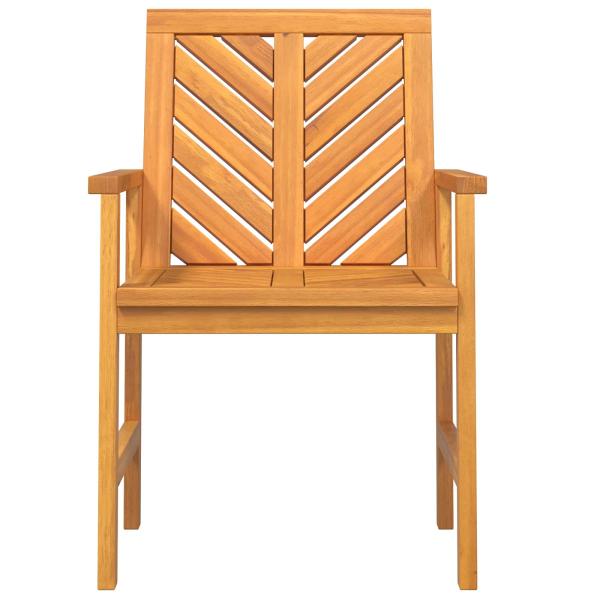 Garten Essgruppe 6 pcs Braun Mittel Massivholz