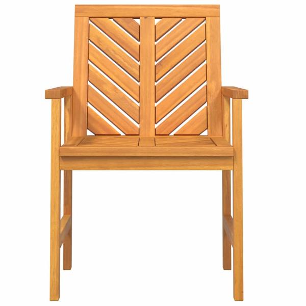 Garten Essgruppe 6 pcs Braun Mittel Massivholz