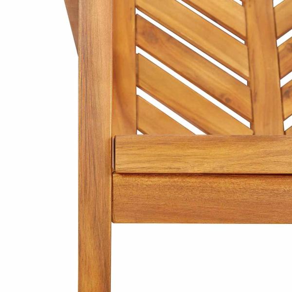 Garten Essgruppe 6 pcs Braun Mittel Massivholz