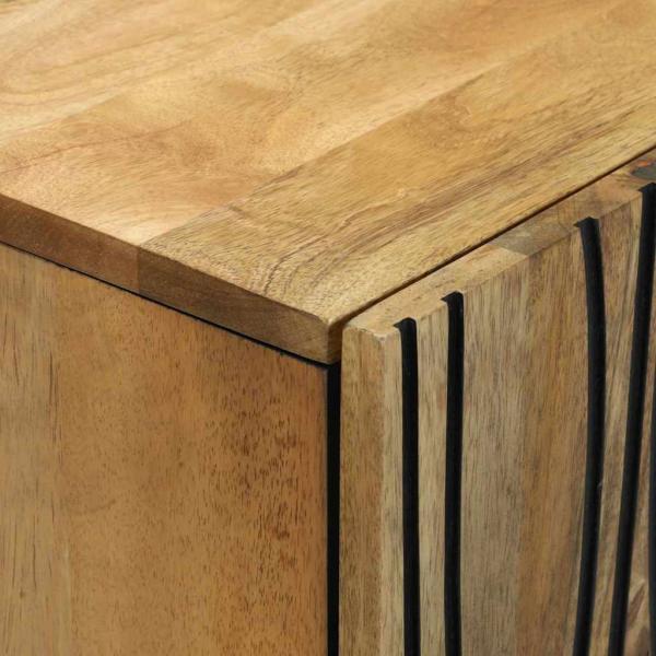 Badezimmermöbel Set 3 pcs Braun Mittel Massivholz
