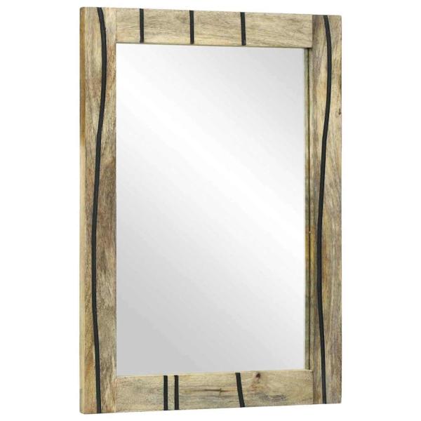Badezimmermöbel Set 3 pcs Braun Hoch Massives Raues Mango Holz