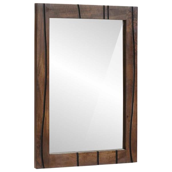 Badezimmermöbel Set mit Regal mit Speicher mit Tür mit Spiegel 2 pcs Walnuss Braun Standard