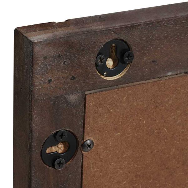 Badezimmermöbel Set mit Regal mit Speicher mit Tür mit Spiegel 2 pcs Walnuss Braun Standard