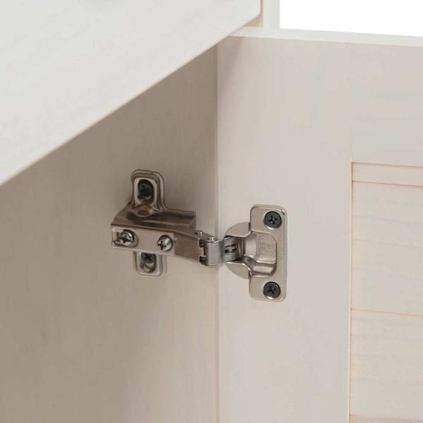 Badezimmermöbel Set 3 pcs Antik Weiß 37 x 34 x 110 cm