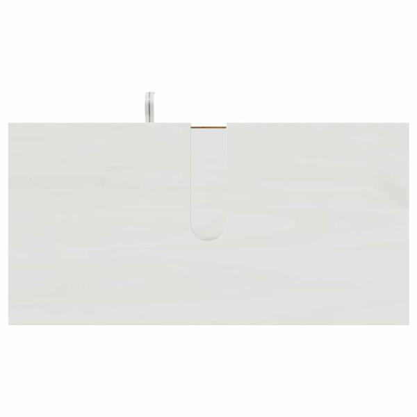 Badezimmermöbel Set 3 pcs Antik Weiß 37 x 34 x 110 cm