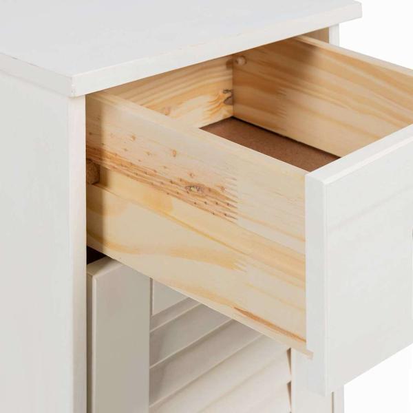 Badezimmermöbel Set 3 pcs Antik Weiß 37 x 34 x 110 cm