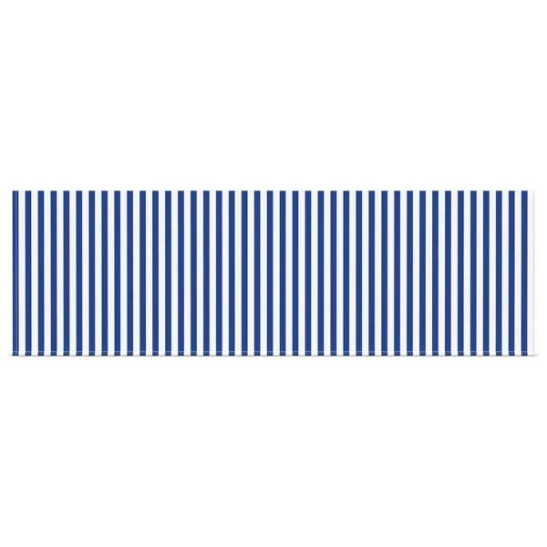 Einziehbare Markise Blau und Weiß Weiß 350 x 200 cm