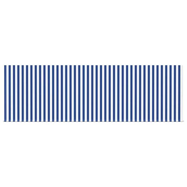 Einziehbare Markise Gestreift Blau und Weiß Weiß 350 x 200 cm