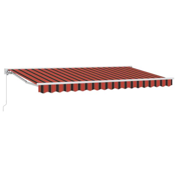 Einziehbare Markise Marineblau 350x200 cm Stoff und Metall