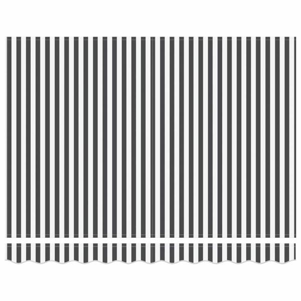 Einziehbare Markise Anthrazit und Weiß 350x200 cm