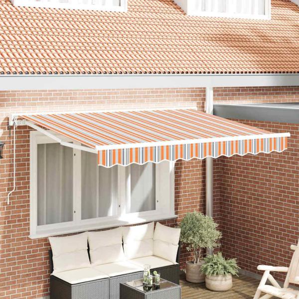 ARDEBO.de - Einziehbare Markise Marineblau 350x200 cm Gewebe