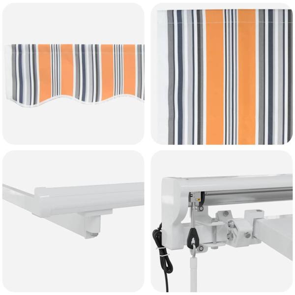 Einziehbare Markise Marineblau 350x200 cm Gewebe
