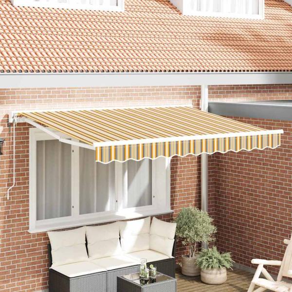 ARDEBO.de - Einziehbare Markise Marineblau 350x200 cm