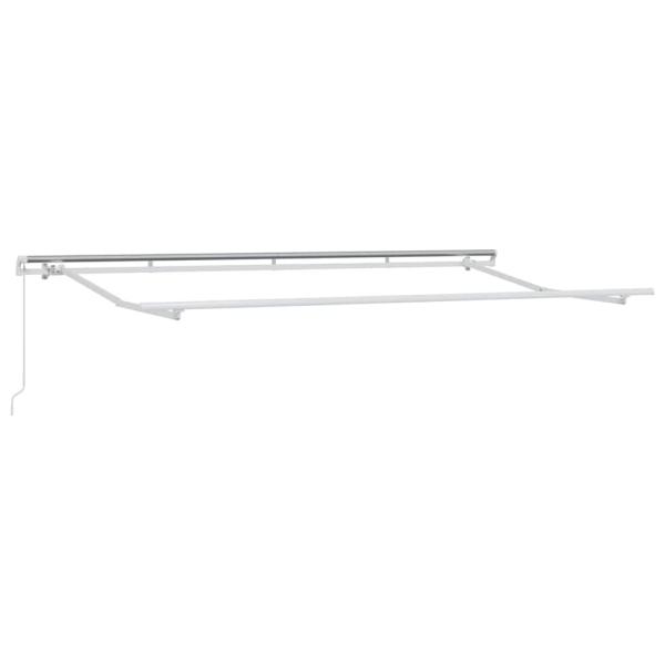 Einziehbare Markise Cremefarben Weiß Braun 400 x 200 cm