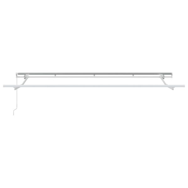 Einziehbare Markise Cremefarben Weiß Braun 400 x 200 cm