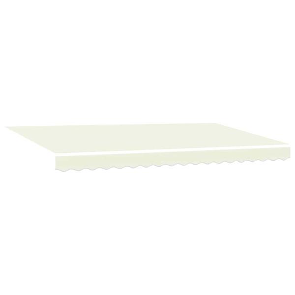 Einziehbare Markise Cremefarben Anthrazit Braun 400 x 200 cm