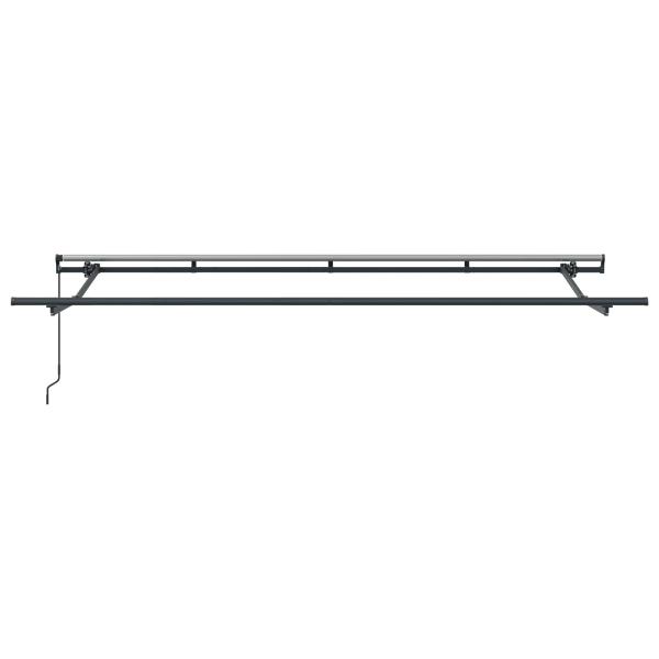 Einziehbare Markise Cremefarben Anthrazit Braun 400 x 200 cm