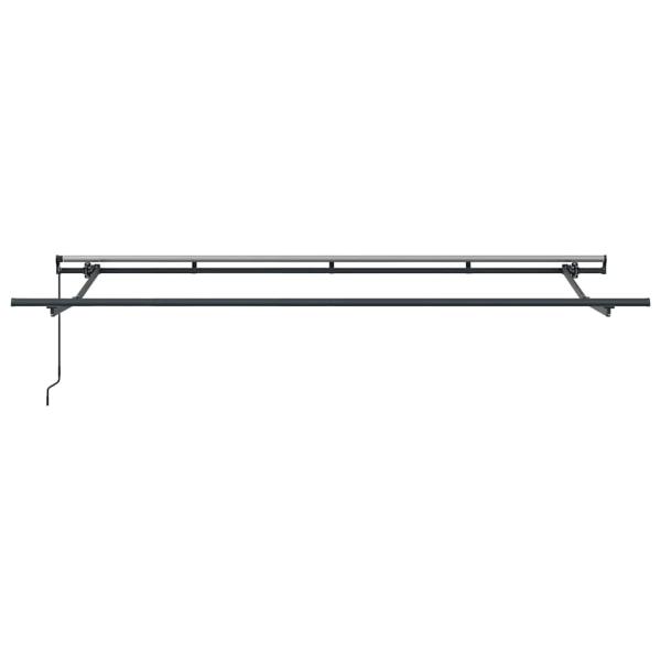 Einziehbare Markise Cremefarben Anthrazit Braun 400 x 200 cm