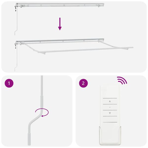 Einziehbare Markise Cremefarben Weiß Braun 400 x 200 cm