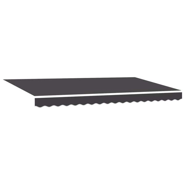 Einziehbare Markise Anthrazit 400x200 cm Stoff und Polyester