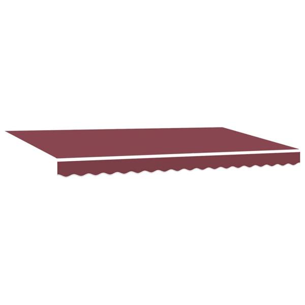 Einziehbare Markise Burgunderrot 400x200 cm Stoff und Polyester