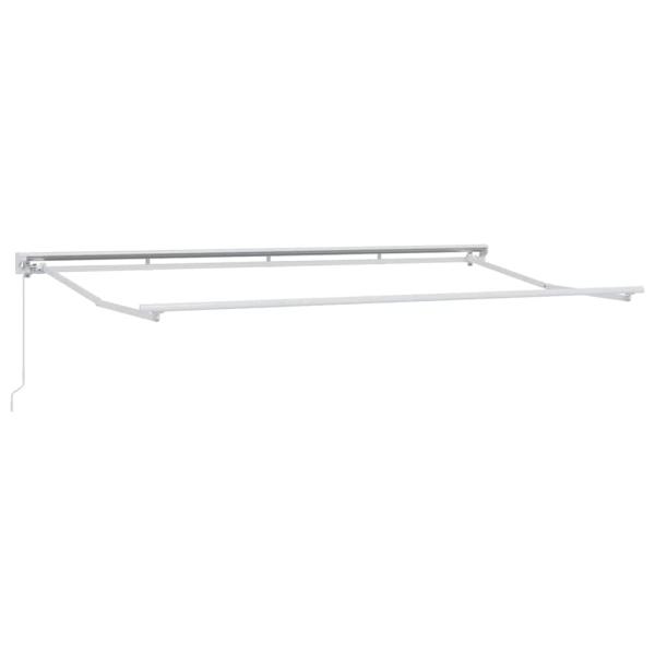 Einziehbare Markise Burgunderrot 400x200 cm Stoff und Polyester