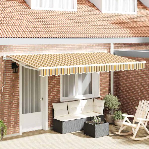ARDEBO.de - Einziehbare Markise Marineblau 400x200 cm
